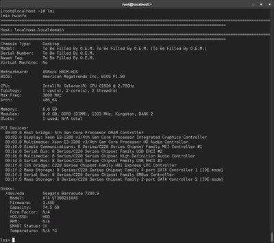 linux各硬件命令,linux 硬件信息查询